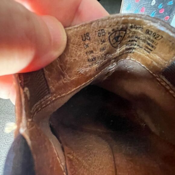 Ariat Santa Cruz Brown Mocha Leather Slip On ATS Clogs 93927 - Picture 7 of 7